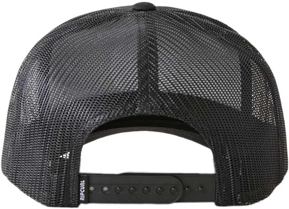 Rip Curl Curve Peak, Structured Trucker Hat, Mesh Snapback Baseball Cap for Men, Adjustable