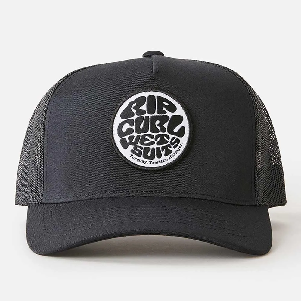Rip Curl Curve Peak, Structured Trucker Hat, Mesh Snapback Baseball Cap for Men, Adjustable