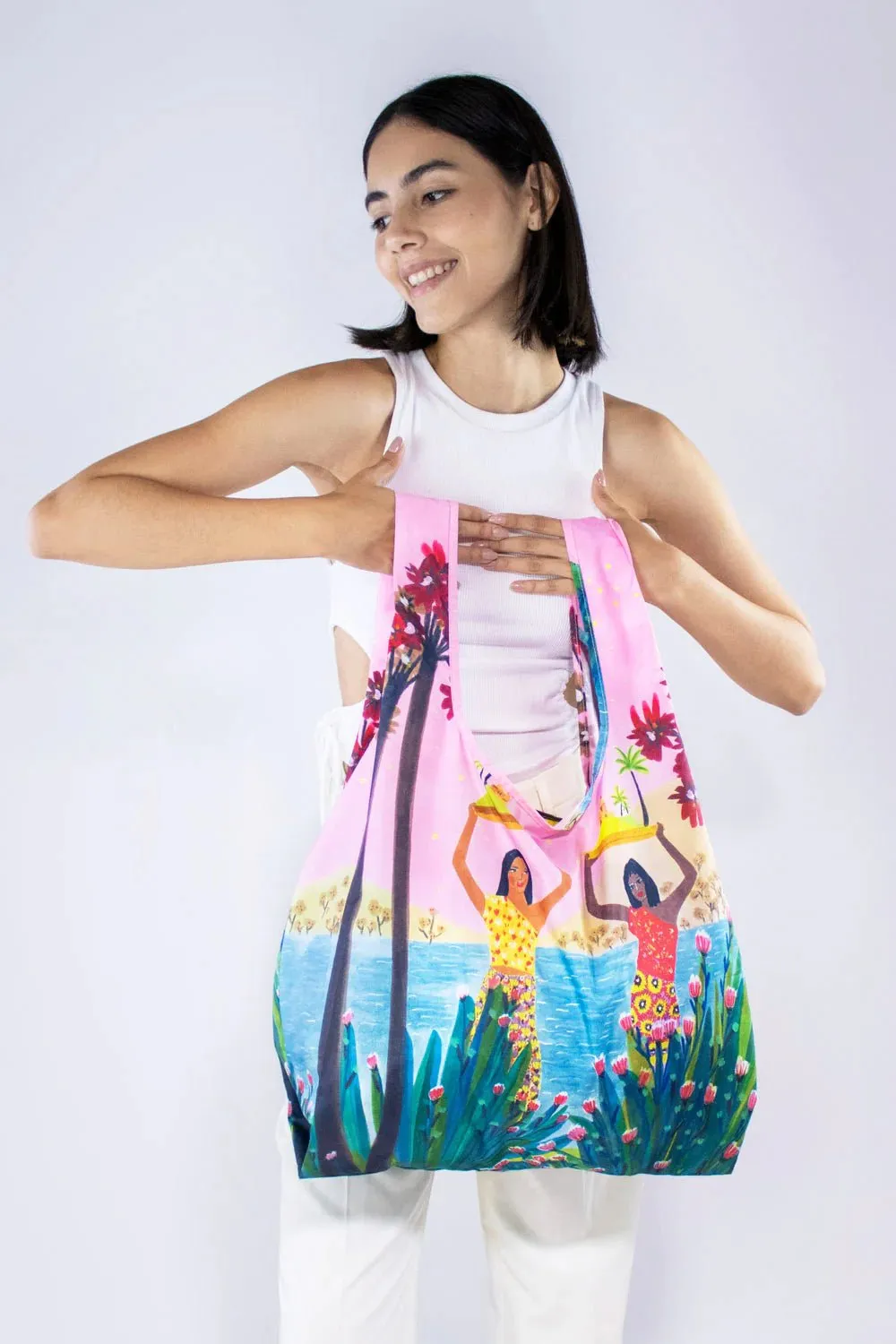 Roeqie | Two Islands - Medium Reusable Bag