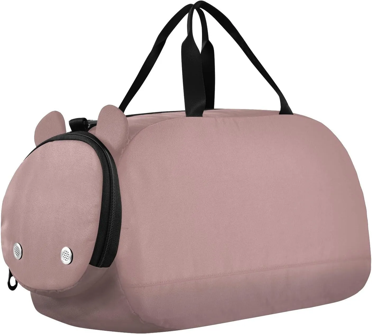 Rosybrown Small Gym Bag with Shoes Compartment Multifunctional Carry On Weekender Bag for Boys and Girls