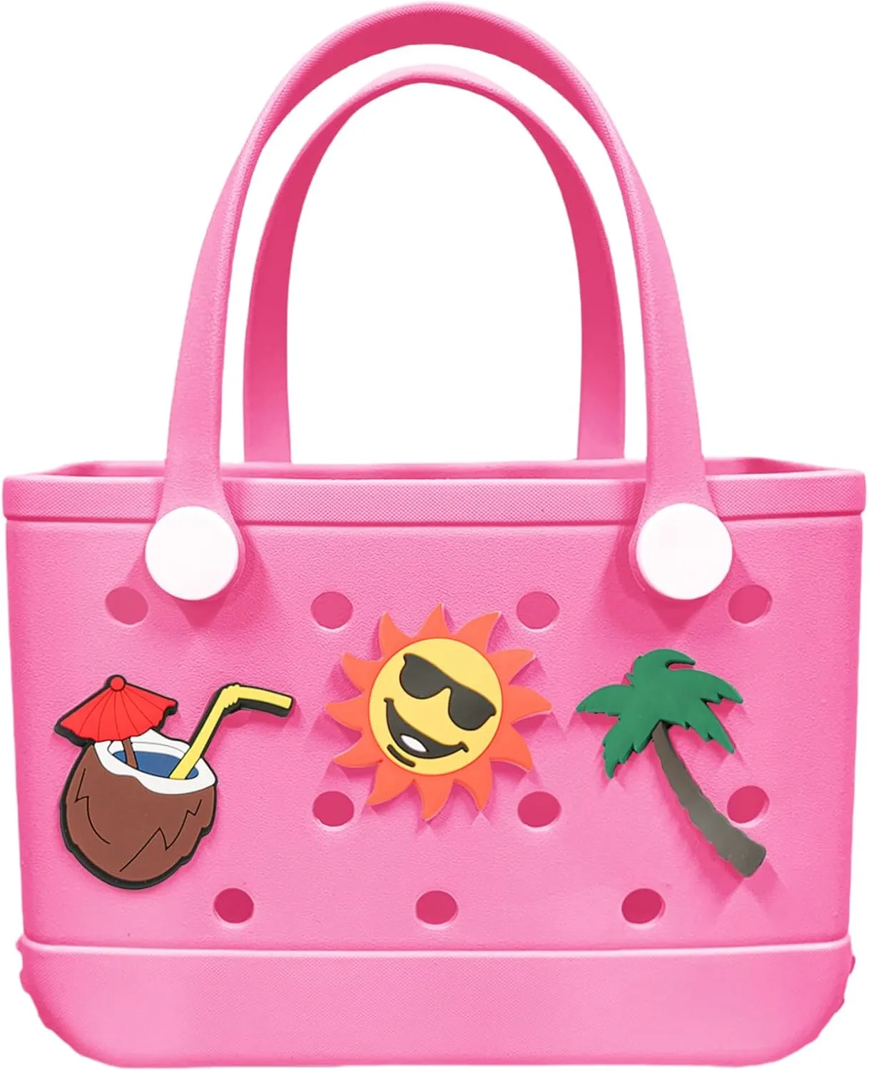 Rubber Beach Bag Rubber Tote Bag - Waterproof Tote Beach Handbag Washable Portable Travel Bag Handbag for Daily Outdoor