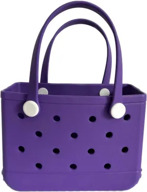 Rubber Tote Bag Small Beach Bag Waterproof Beach Tote Portable Travel bag Open Handbag for Sport Travel Market Outdoor