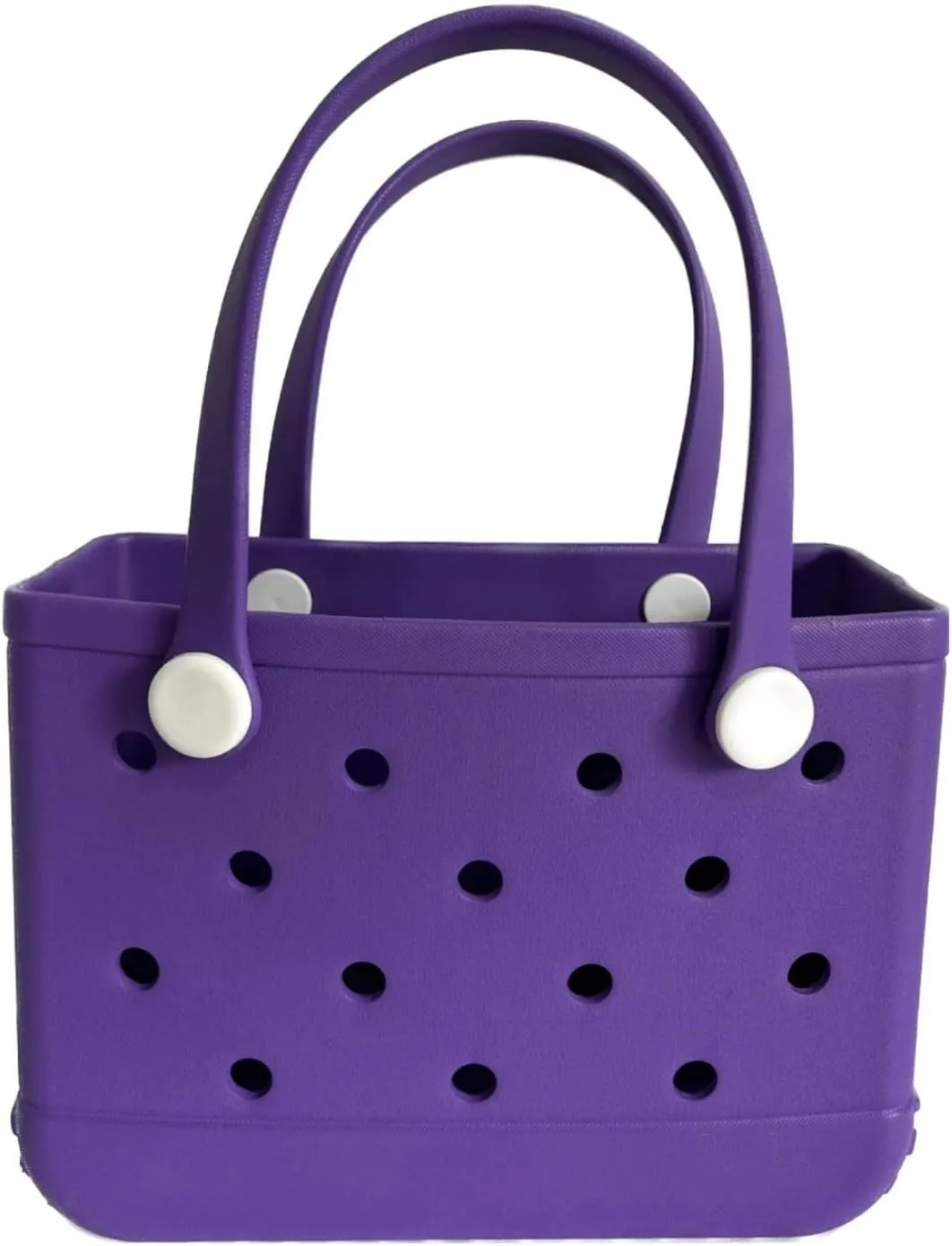 Rubber Tote Bag Small Beach Bag Waterproof Beach Tote Portable Travel bag Open Handbag for Sport Travel Market Outdoor