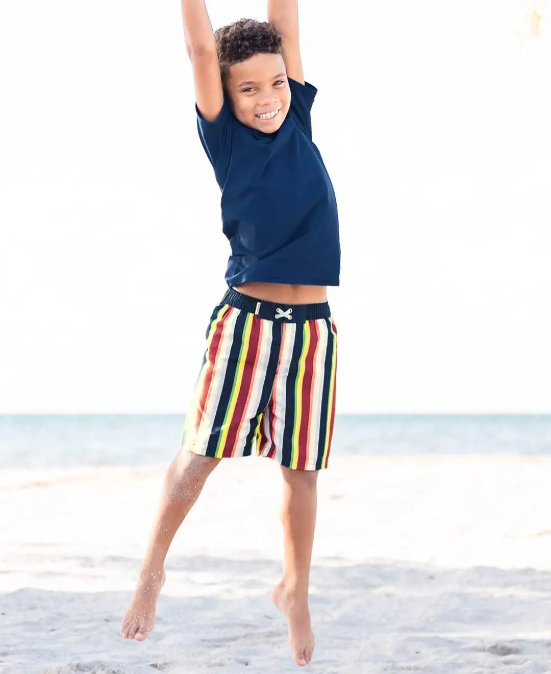 RUGGEDBUTTS® Baby/Toddler Boys Short Sleeve Rash Guard