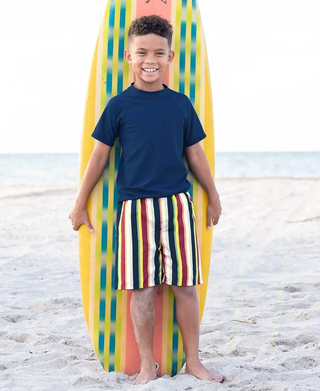 RUGGEDBUTTS® Baby/Toddler Boys Short Sleeve Rash Guard
