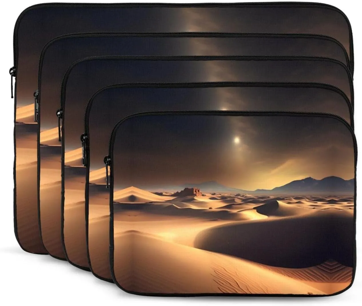 Sahara Desert Prints Shockproof Portable Laptop Sleeve Bag 15 inch for Men and Women Business Travel, Office Daily Use