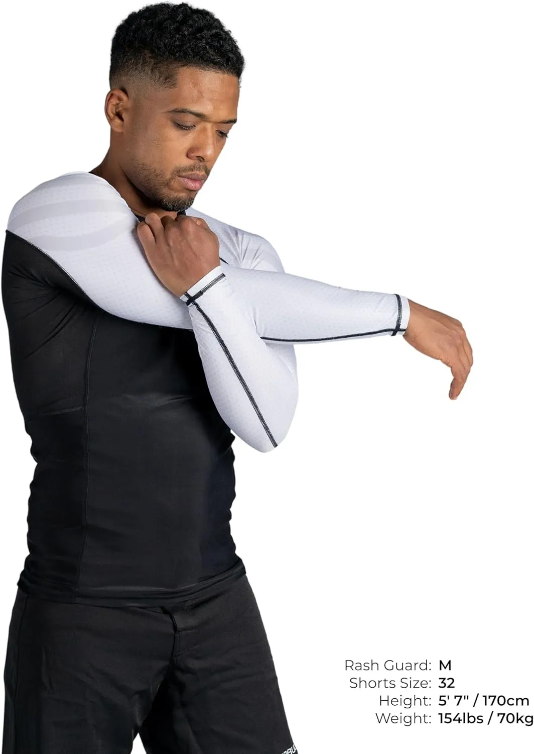 Sanabul Essential Long Sleeve Compression Training Rash Guard for MMA BJJ Wrestling Grappling and No Gi Jiu Jitsu rashguard