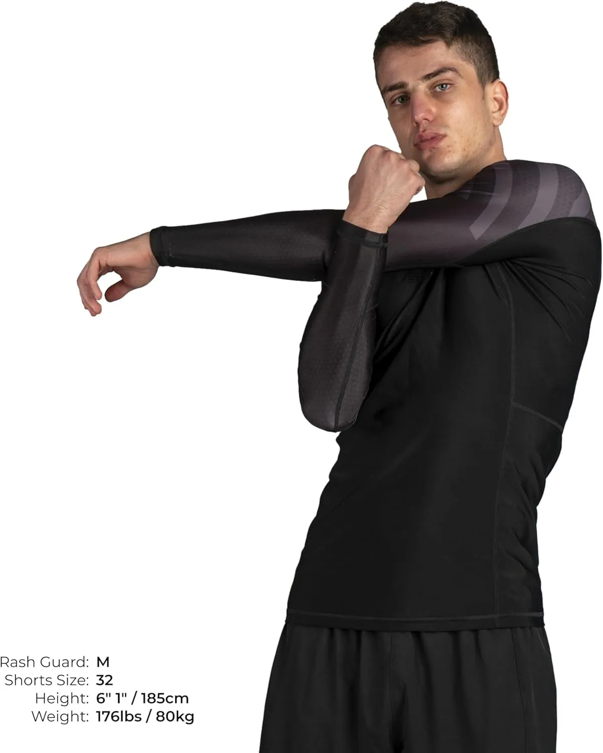 Sanabul Essential Long Sleeve Compression Training Rash Guard for MMA BJJ Wrestling Grappling and No Gi Jiu Jitsu rashguard