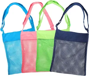 Sand Away Beach Treasures Seashell Pocket Mesh Bags - Set of 4(Large)