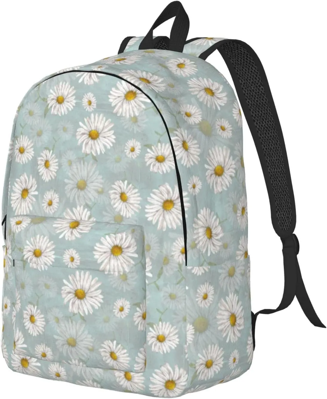 School Backpack Chamomile Flower Vintage Daisy Floral Laptop Rucksack School Bookbag Casual Daypack for 3th 4th 5th Student Teens Travel Hiking 16 Inch