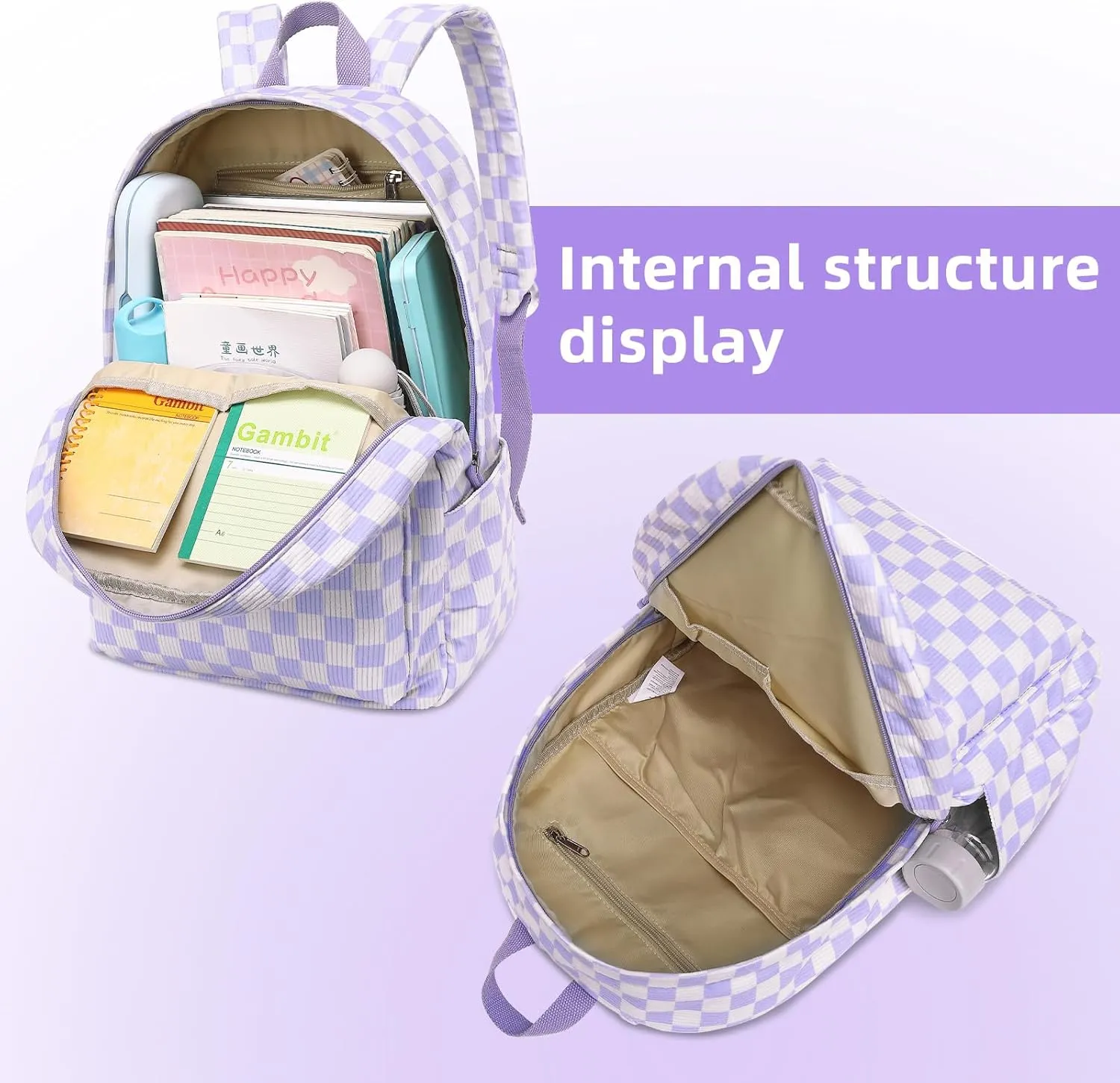School Backpack Teens Lightweight College School bookbag Laptop Travel Casual Backpack