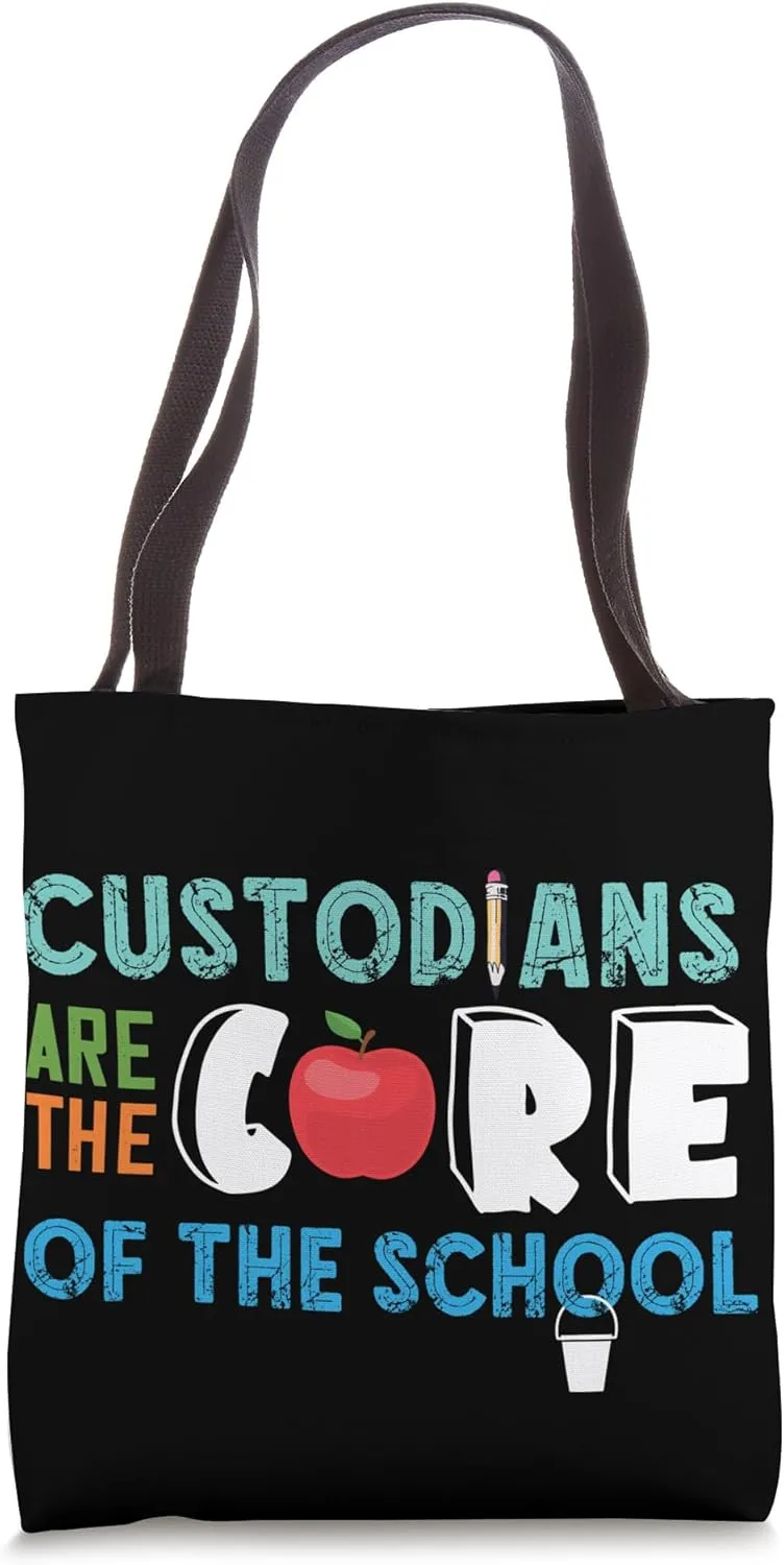 School Custodian Floor Care School Janitor Cleaning Tote Bag
