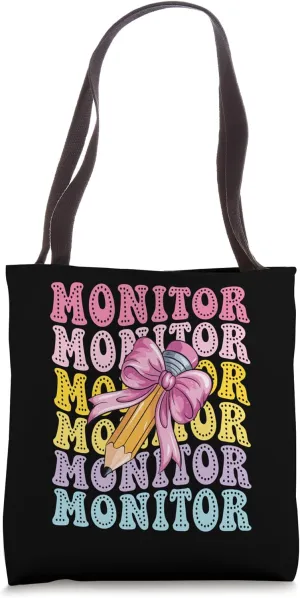 School Monitor Student Safety Advocate Recess Officer Squad Tote Bag