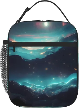 Science Fiction Stars Unisex Portable Storage Bags, Reusable Cooler Bags for Work Office School Travel Lunch Bags, Cooler Tote Bags