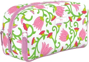 SCOUT 3-Way Bag - Travel Makeup Pouch and Toiletry Bag for Women with Three Zipper Compartments - Stands Upright, Wipes Clean