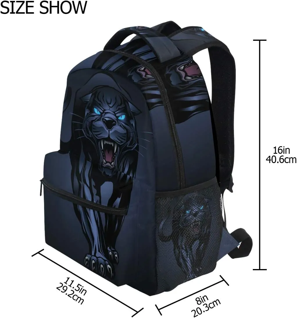 senya Roaring Panther Backpack School Bag Travel Daypack Rucksack for Boys Students