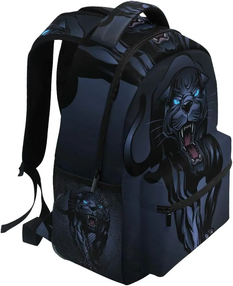 senya Roaring Panther Backpack School Bag Travel Daypack Rucksack for Boys Students