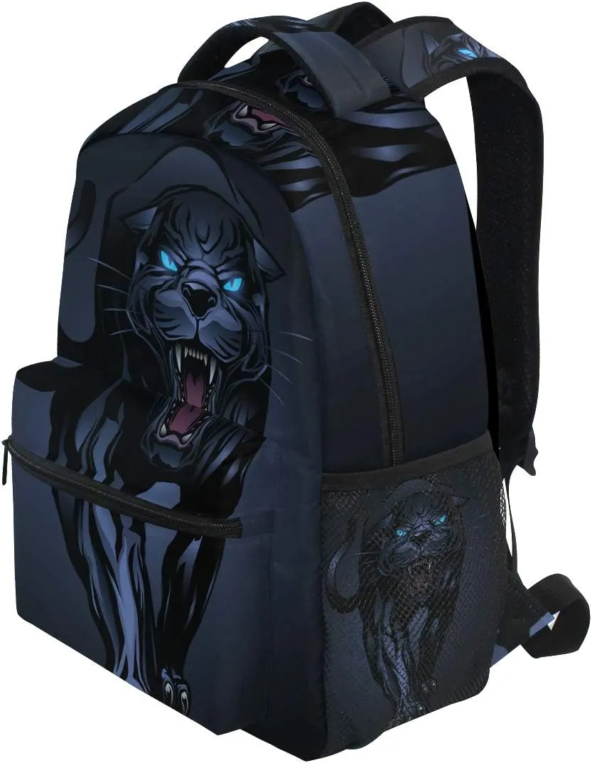 senya Roaring Panther Backpack School Bag Travel Daypack Rucksack for Boys Students