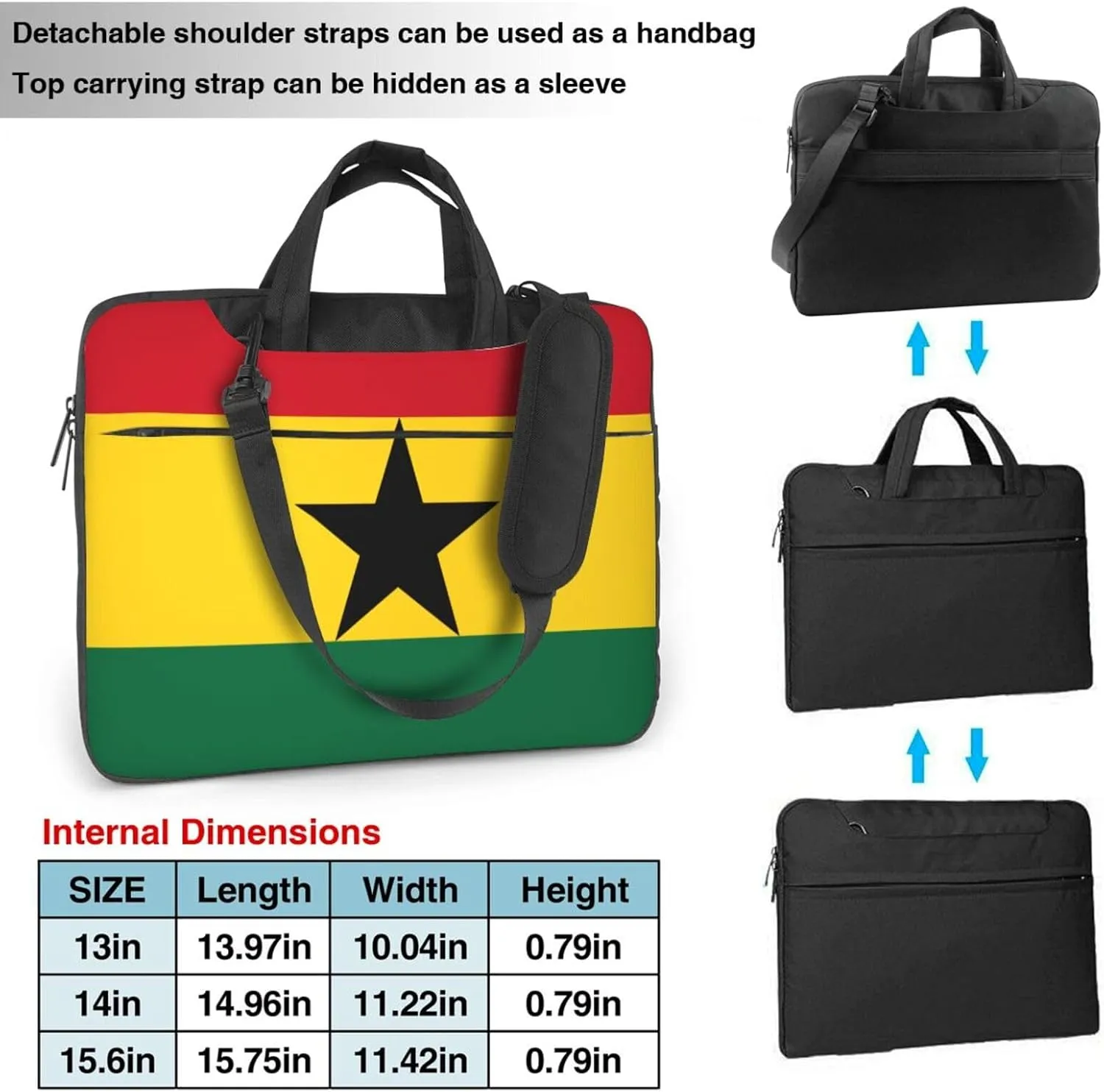 Serbian flag Laptop Bag, 15.6 inch Laptop Case Shoulder Messenger Bag Briefcase Computer Bag for Men Women