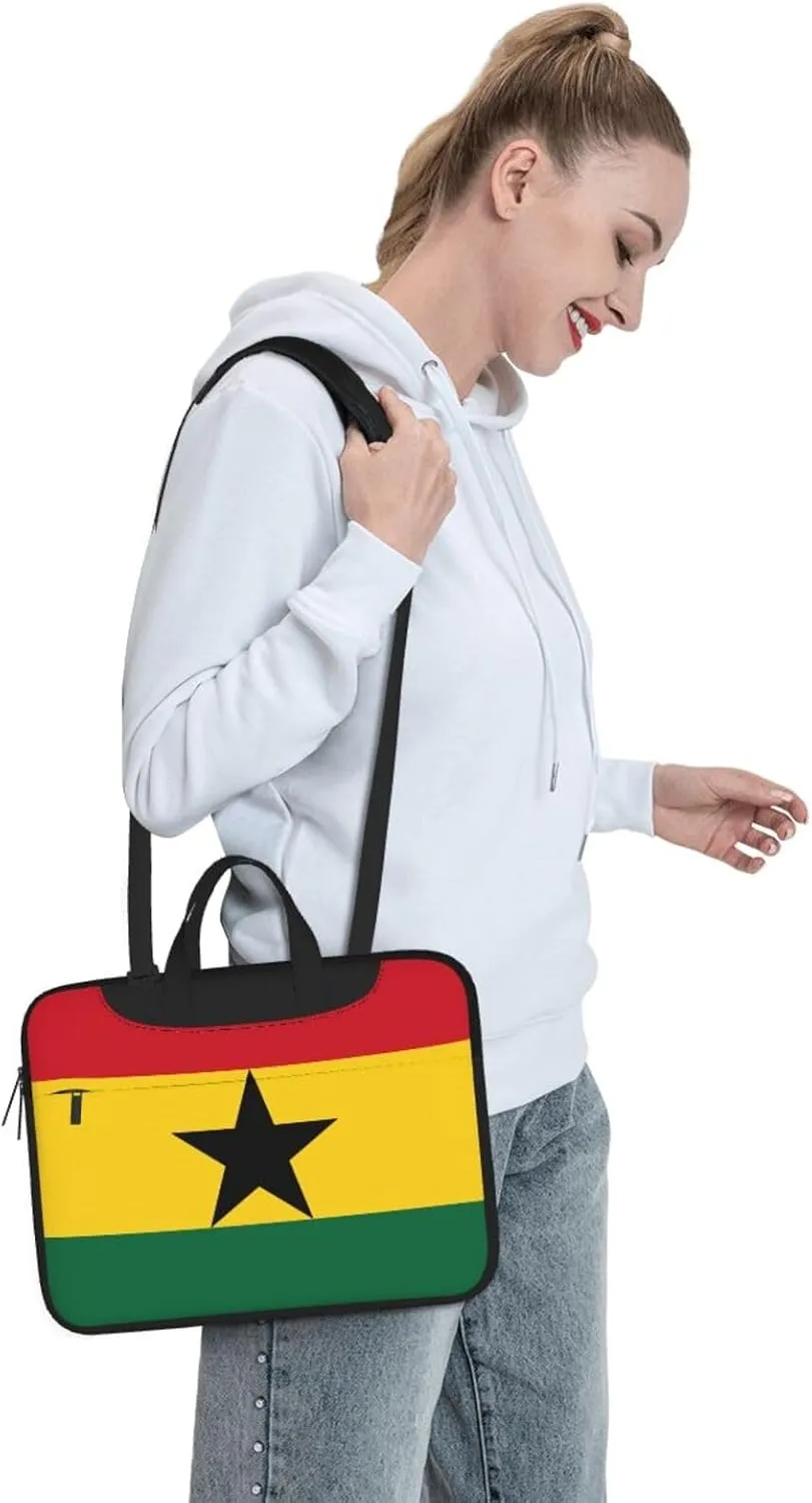 Serbian flag Laptop Bag, 15.6 inch Laptop Case Shoulder Messenger Bag Briefcase Computer Bag for Men Women