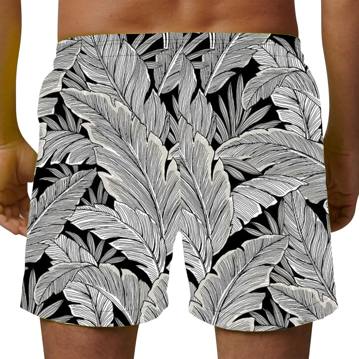 Sets for Men Summer Digital Print Drawstring Tie Elastic Waist Casual Fashion Beach Shorts Beach Shorts Swim Mens