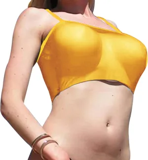 SHERRYLO Sheer Tank Tops for Women See Through Stretch Crop Top Summer Sleeveless Strap Mesh Cami Top