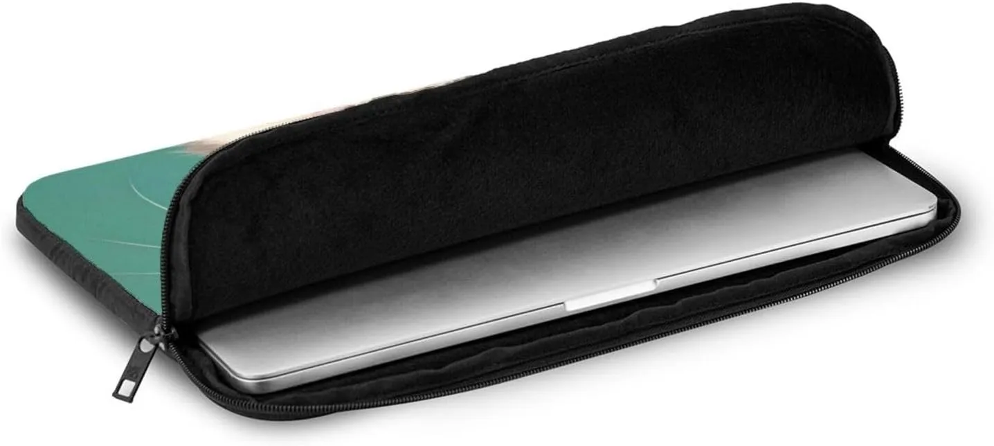 Shockproof Portable Laptop Sleeve Bag 10 inch - for Men and Women Business Travel, School, and Office Use A Curious cat Pattern
