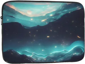 Shockproof Portable Laptop Sleeve Bag 17 inch - for Men and Women Business Travel, School, and Office Use Science Fiction Stars Prints