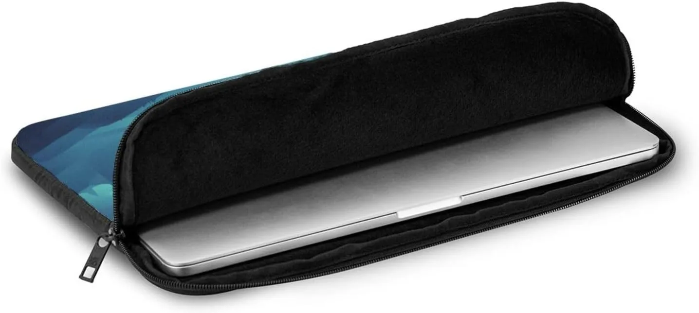 Shockproof Portable Laptop Sleeve Bag 17 inch - for Trip, Travel, Office, Daily Use - for Men and Women Spacecraft descend Prints