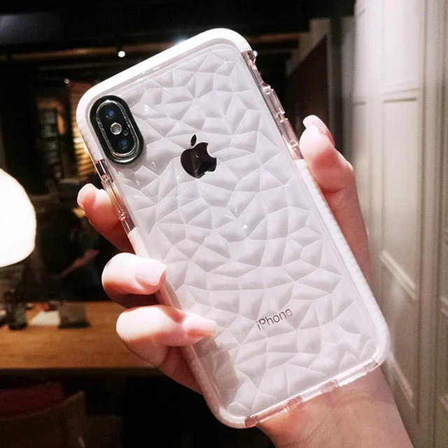 Shockproof Transparent Diamond iPhone