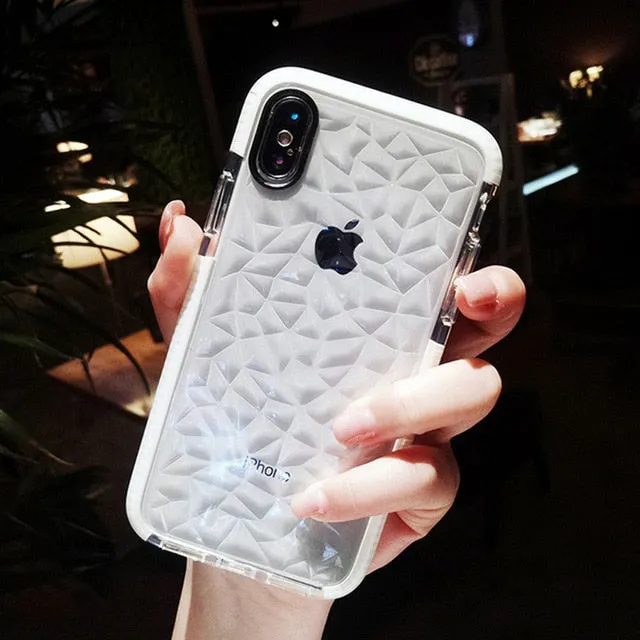 Shockproof Transparent Diamond iPhone