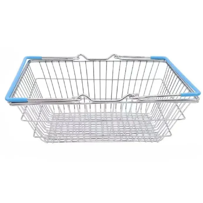 Shopping Basket with Blue Handle