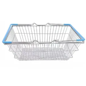 Shopping Basket with Blue Handle