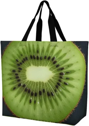 Shopping Tote Bag,Kiwi Slice Print Bulk Tote Bags,crossbody Tote Bag,reusable Shopping Bags