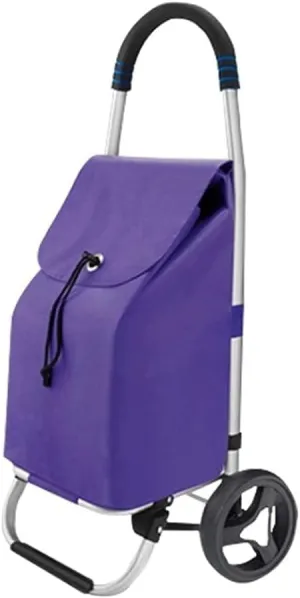 Shopping Trolley on Wheels Shopping Trolleys Grocery Household Lightweight Staircase Folding Portable Portable Utility Carts (F)