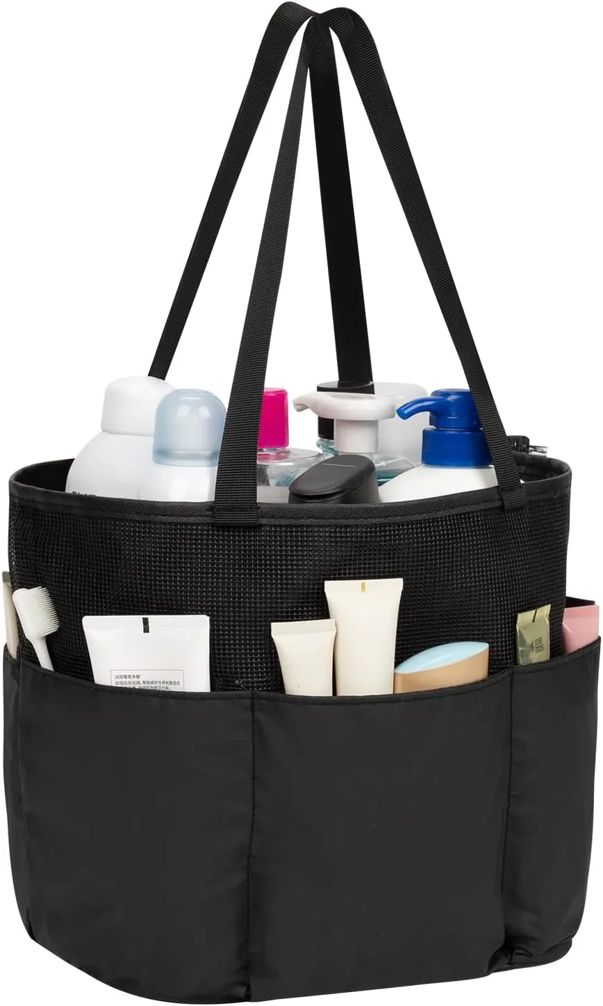 Shower Caddy Portable, Travel Toiletry Bag for Women Men, Large Capacity Mesh Shower Caddy Quick Dry Bathroom Bag for College Dorm Room, Bathroom, Gym, Swimming, Camping, Beach, Traveling