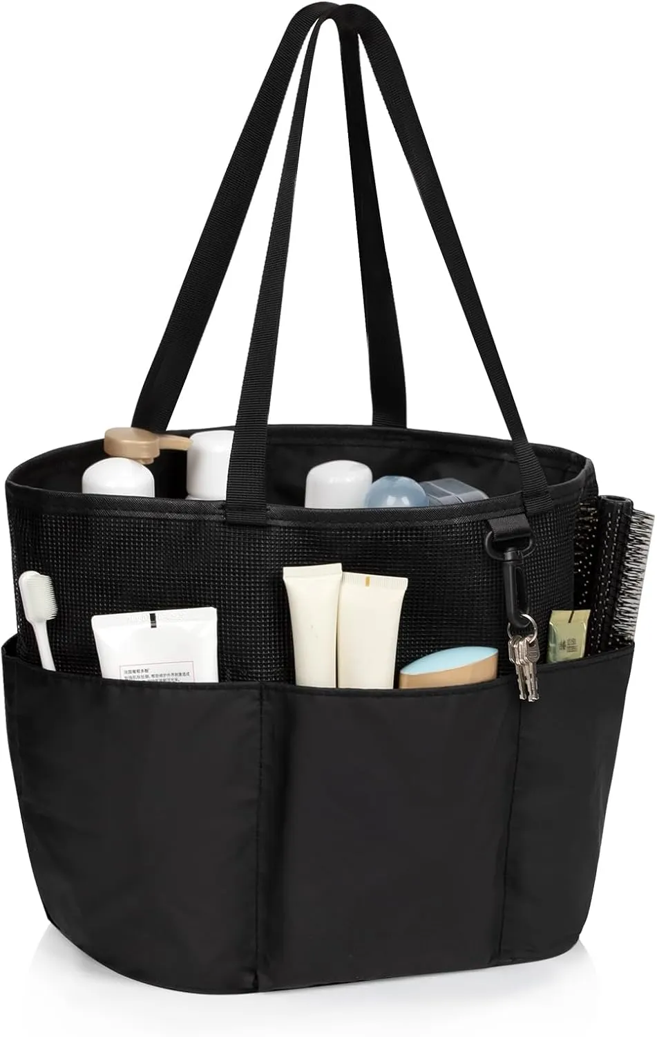 Shower Caddy Portable, Travel Toiletry Bag for Women Men, Large Capacity Mesh Shower Caddy Quick Dry Bathroom Bag for College Dorm Room, Bathroom, Gym, Swimming, Camping, Beach, Traveling