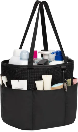 Shower Caddy Portable, Travel Toiletry Bag for Women Men, Large Capacity Mesh Shower Caddy Quick Dry Bathroom Bag for College Dorm Room, Bathroom, Gym, Swimming, Camping, Beach, Traveling