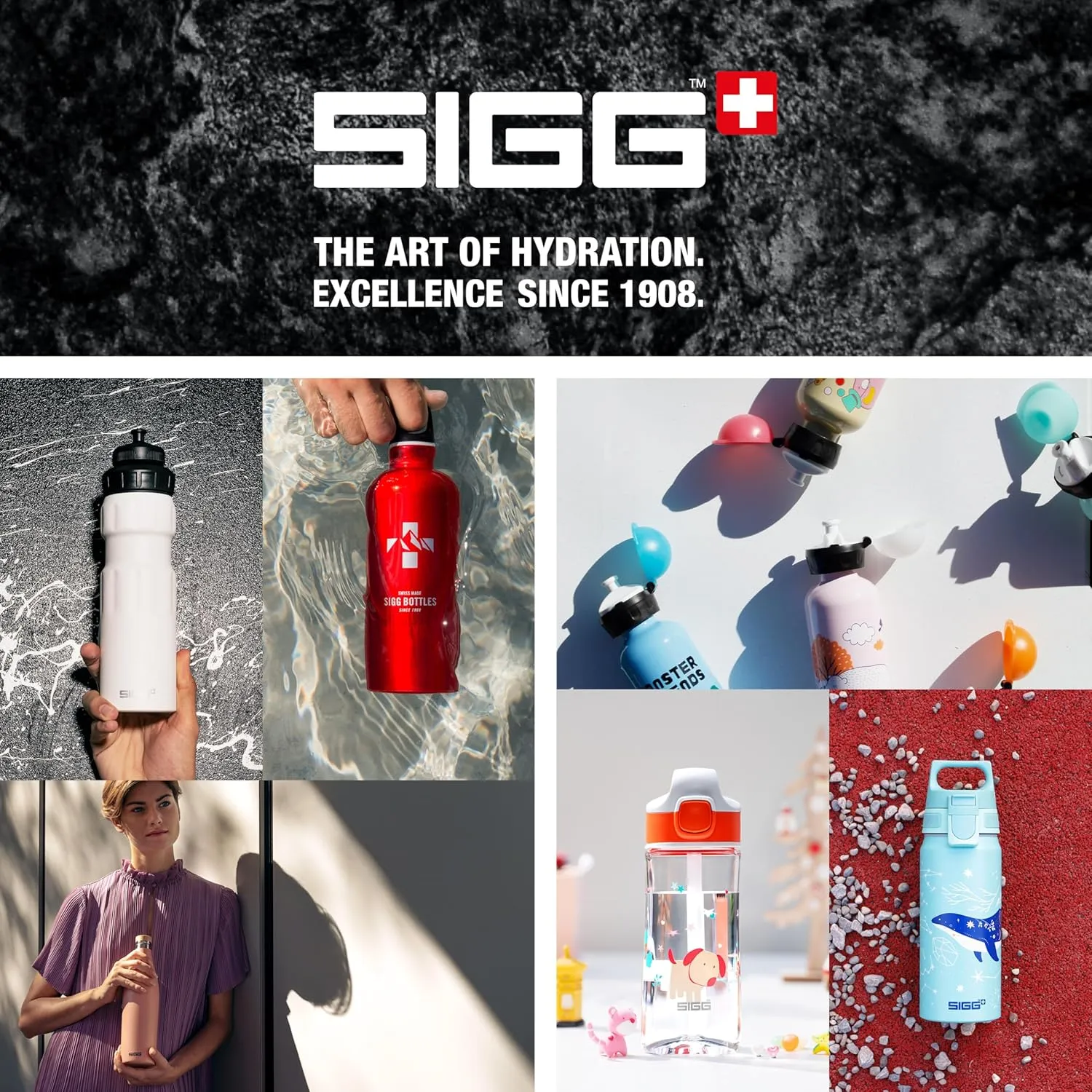 Sigg - Kids Water Bottle - KBT - Made in Switzerland - Leakproof - BPA Free - for Kindergarten, Preschool, School 10 Oz