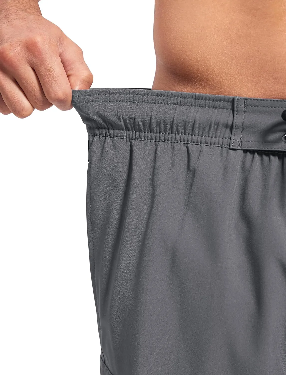 SILKWORLD Mens Swim Trunks Quick Dry Bathing Suit 9 Inch Swim Shorts with Mesh Lining and Zipper Cargo Pockets