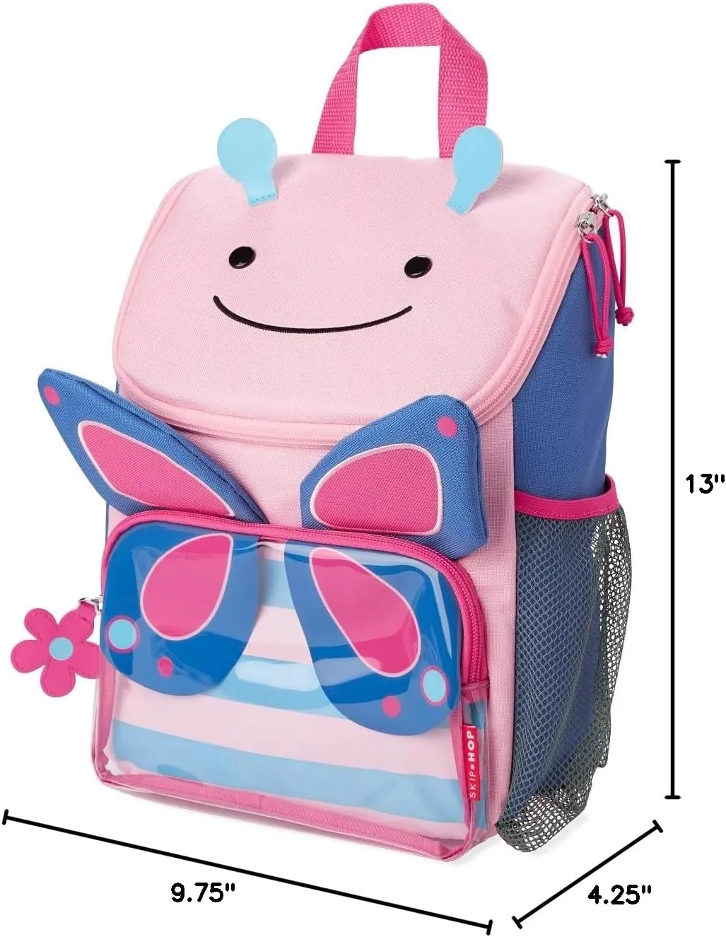 Skip Hop Big Kid Backpack, Zoo Kindergarten Ages 3-4, Butterfly
