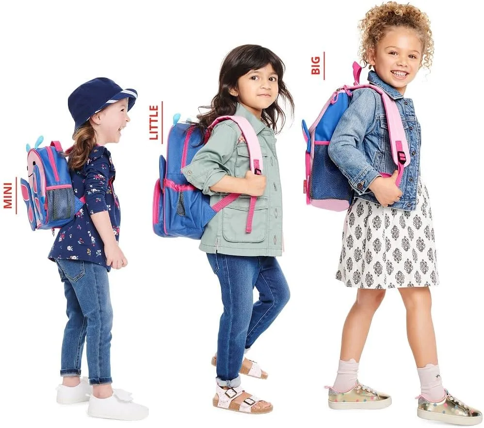 Skip Hop Big Kid Backpack, Zoo Kindergarten Ages 3-4, Butterfly