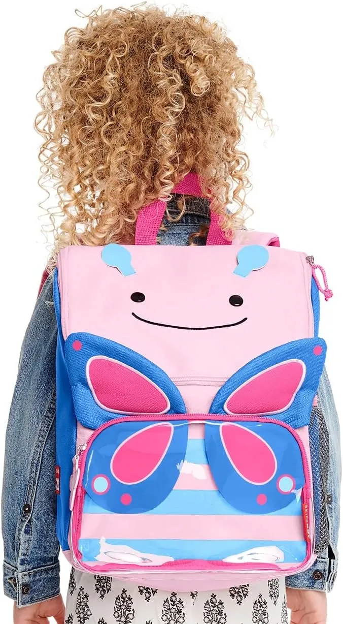 Skip Hop Big Kid Backpack, Zoo Kindergarten Ages 3-4, Butterfly