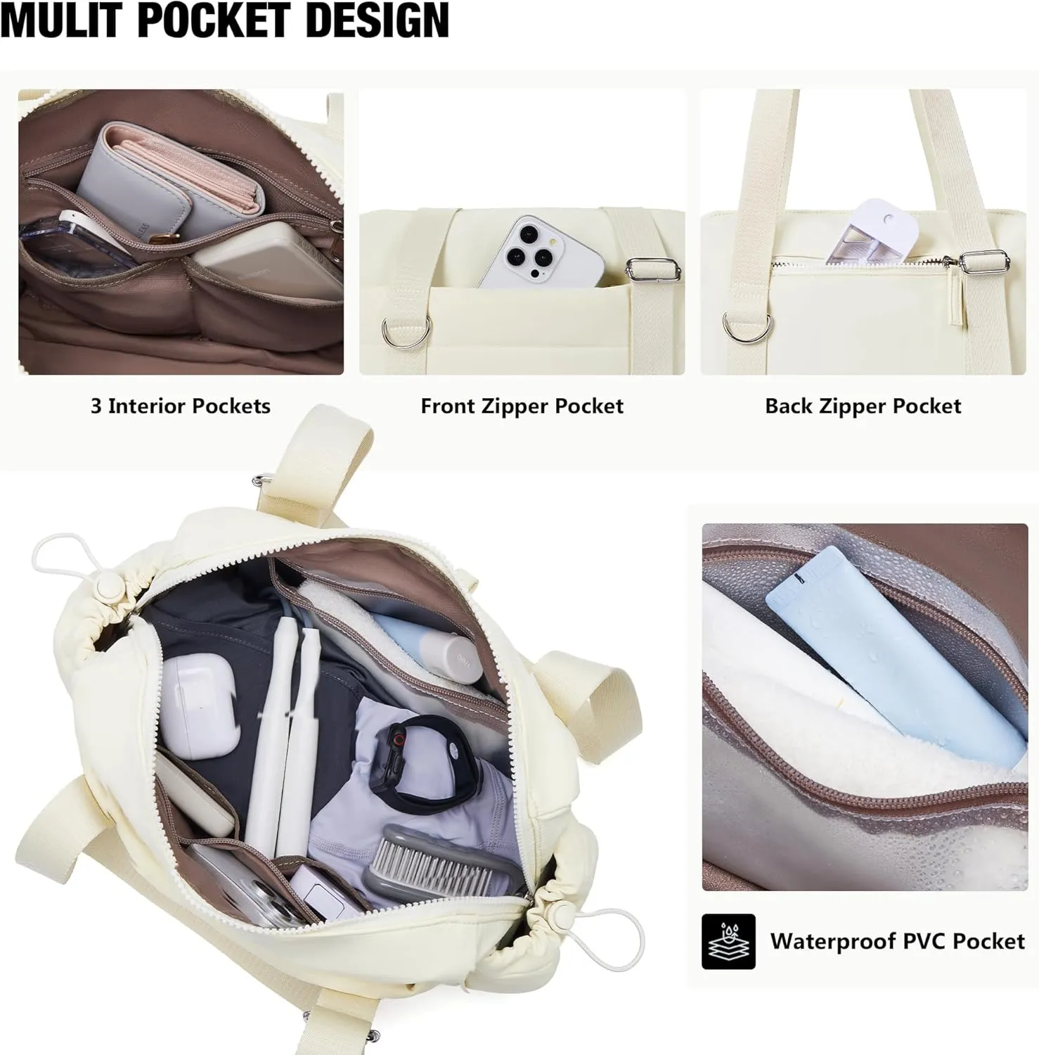 Small Gym Bag for Women 2 Set Mini Gym Duffle Bag with Wet Compartment and Coin Wallet, Gym Tote Bag for Workout/Sport/Travel