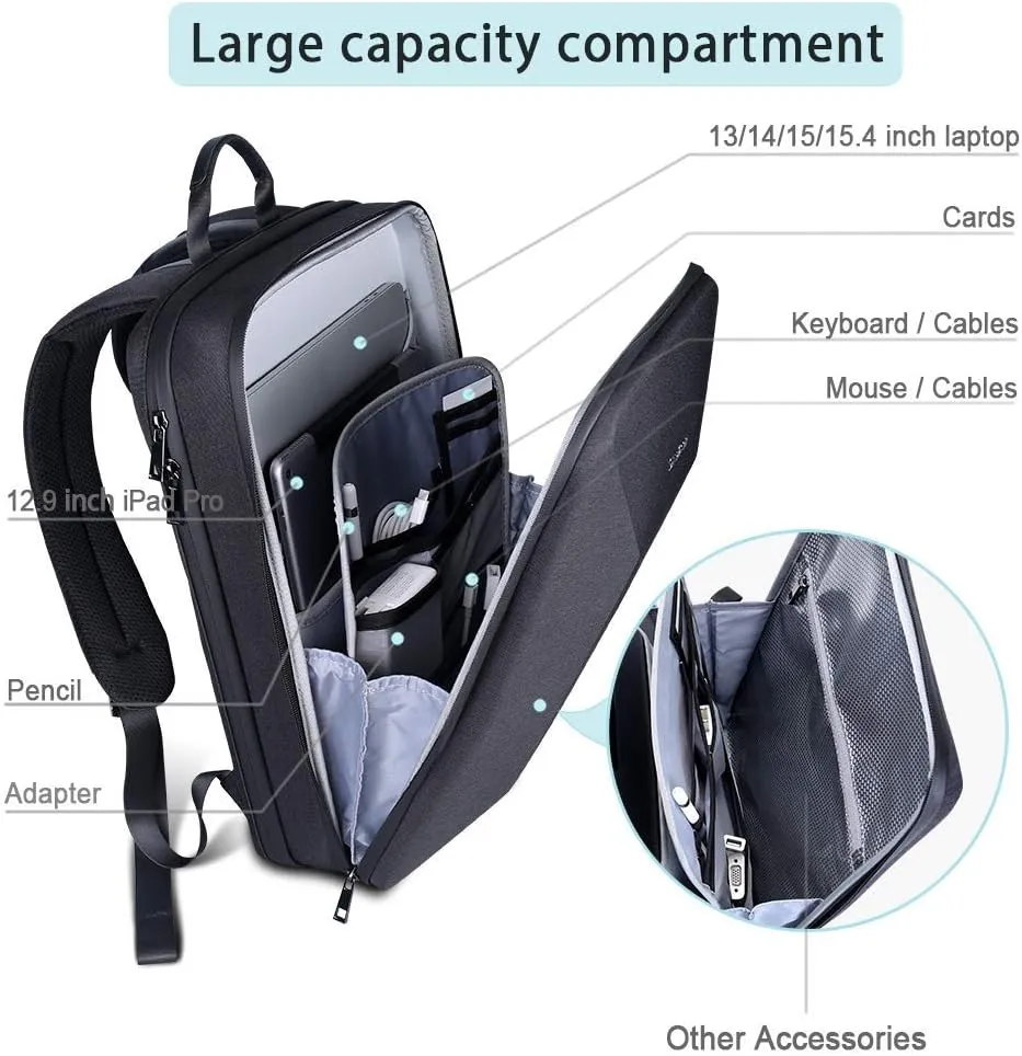 Smatree 15.6 -16 inch Waterproof Man Tech Backpack for MacBook Pro M4 2024 /M3 2023/M2 A2991 A2780 A2485,ROG Zephyrus G15/Zephyrus Duo 15 SE, IdeaPad Gaming 3,ASUS TUF F15/A15 Hard Travel Carrying Bag