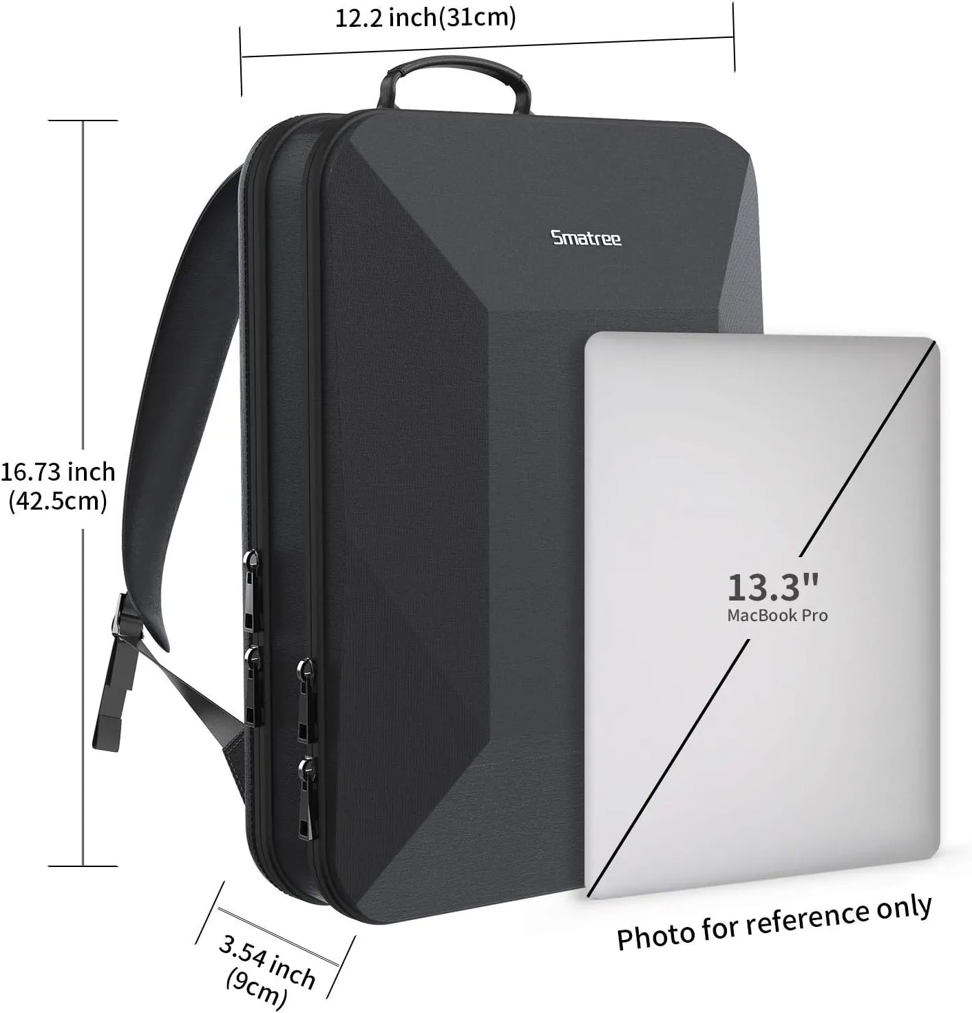 Smatree 15.6 -16 inch Waterproof Man Tech Backpack for MacBook Pro M4 2024 /M3 2023/M2 A2991 A2780 A2485,ROG Zephyrus G15/Zephyrus Duo 15 SE, IdeaPad Gaming 3,ASUS TUF F15/A15 Hard Travel Carrying Bag