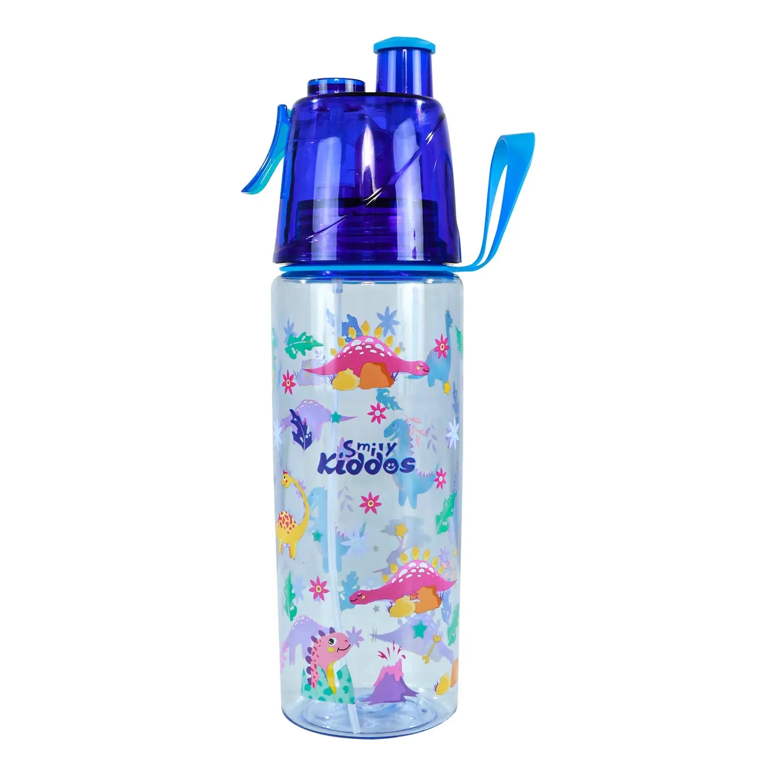 SMILY KIDDOS SPORTS WATER BOTTLE DINO THEME MULTI COLOR 500 ML
