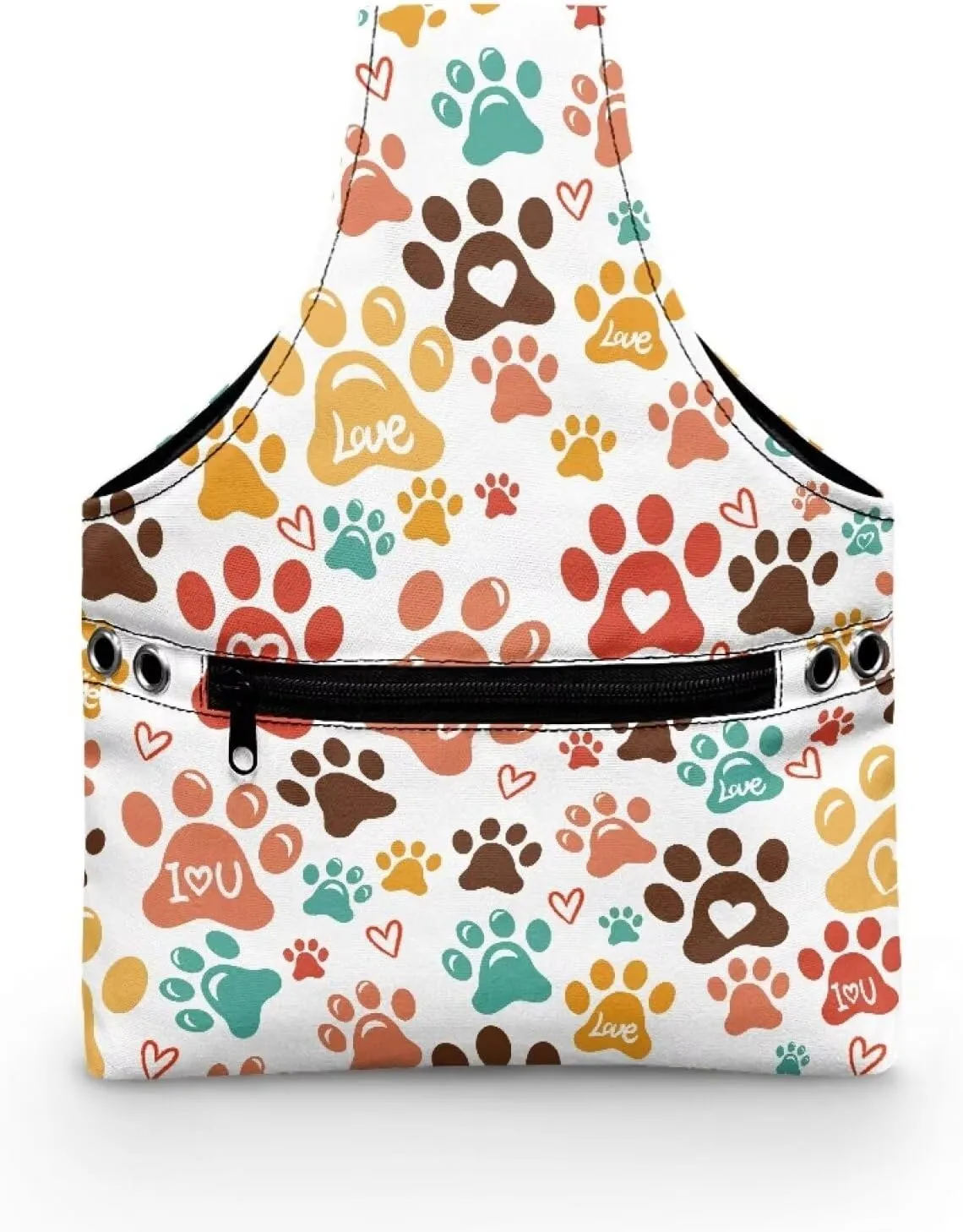 Snilety Cute Paw Needles and Other Supplies Portable Shopping Handbag.Bag Only Portable Knitting & Crochet Storage Bag, Yarn Organizer Tote with Cover and Shoulder Strap for Yarn