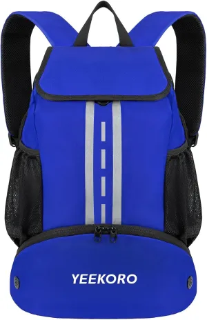 Soccer Backpack Multifunctional Sport Gym Bags with Dry-wet Separate & Shoe Compartment for Basketball Volleyball