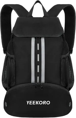 Soccer Backpack Multifunctional Sport Gym Bags with Dry-wet Separate & Shoe Compartment for Basketball Volleyball